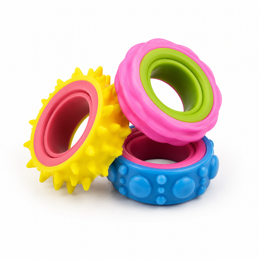 Anéis Sensoriais - Fidget Rings - 3 unidades