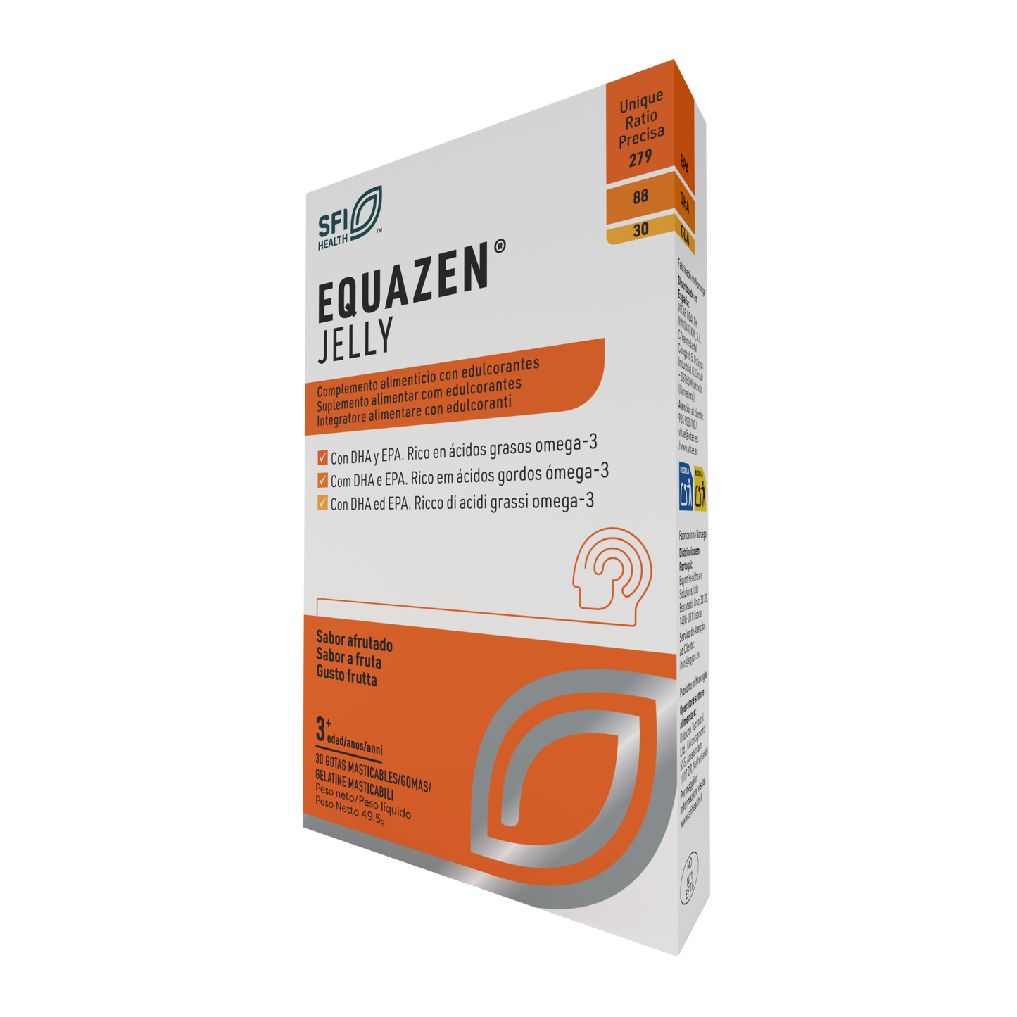 EQUAZEN Jelly 30 gomas fruta — Ómega-3 para crianças foco e concentração